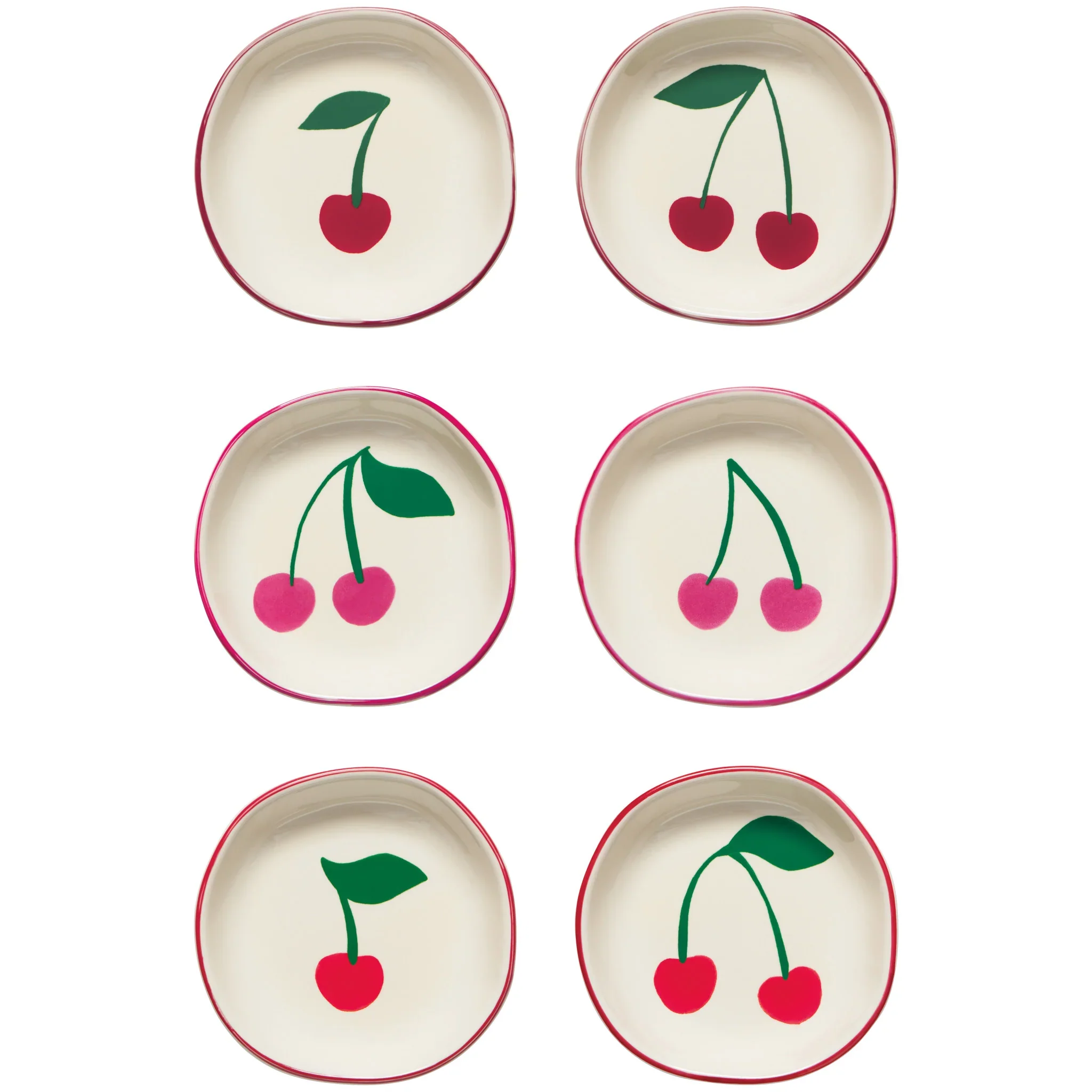 DANICA - SET/6 PINCH BOWLS VERY CHERRY