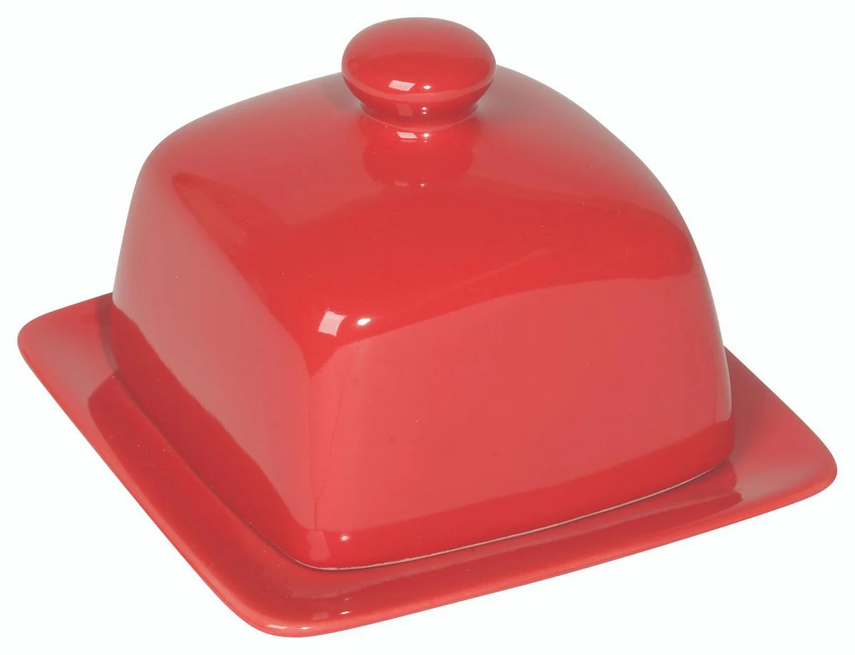 DANICA- Square Butter Dish Red