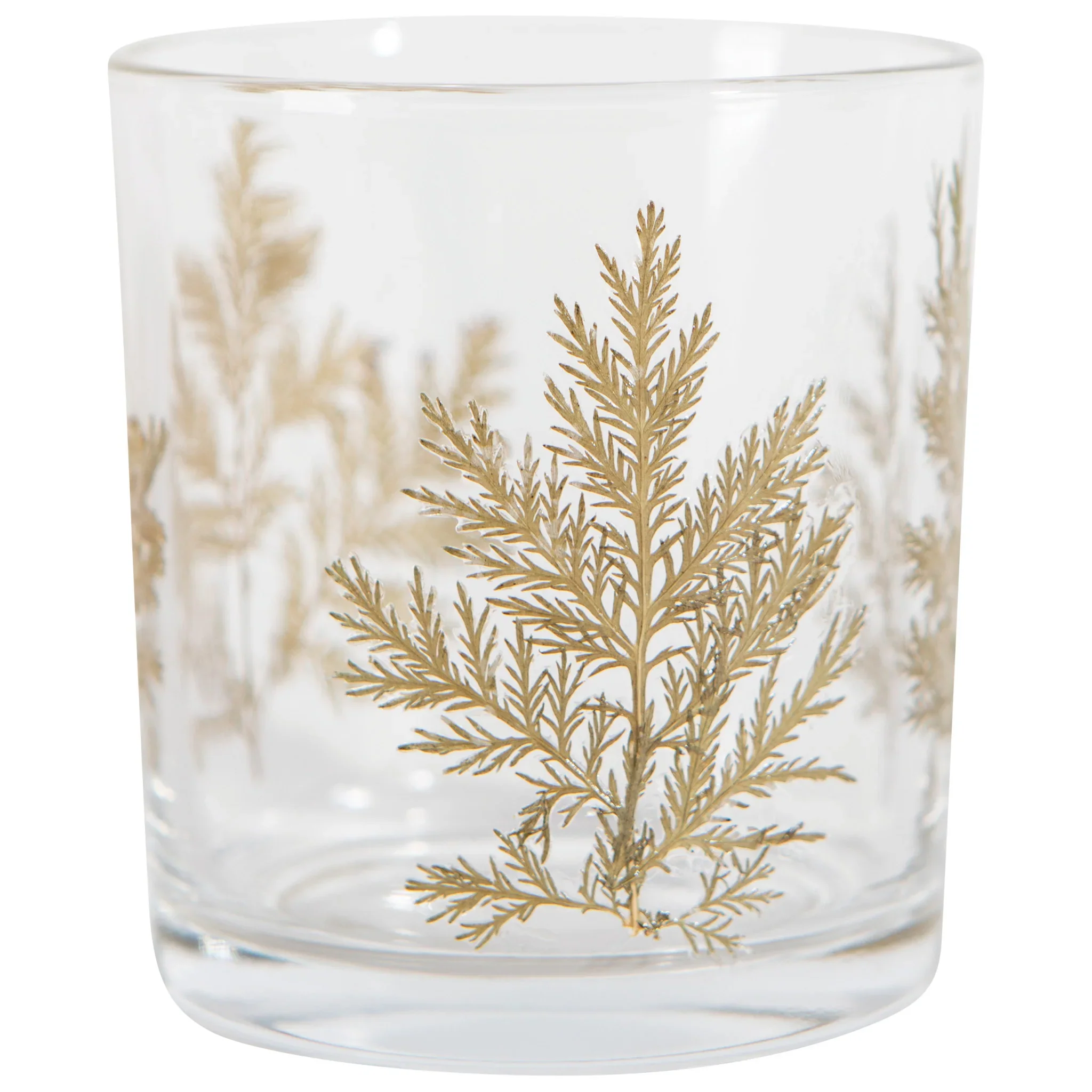 DANICA - TEALIGHT HOLDER GLASS FOLIA