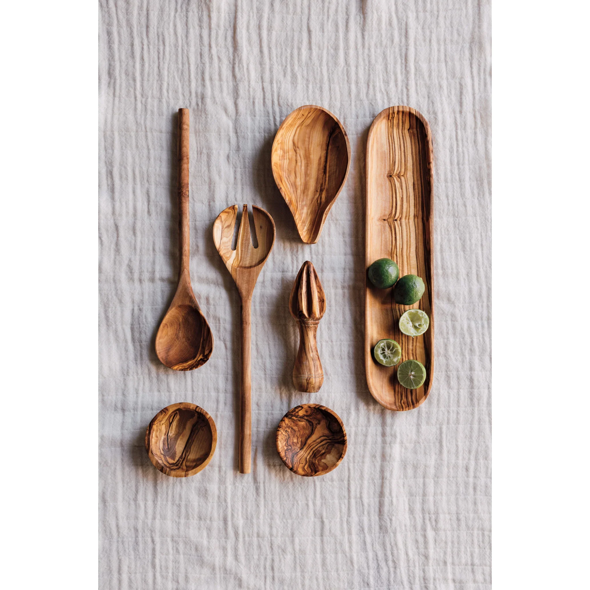 DANICA - TRAY OVAL OLIVE WOOD - Image 2