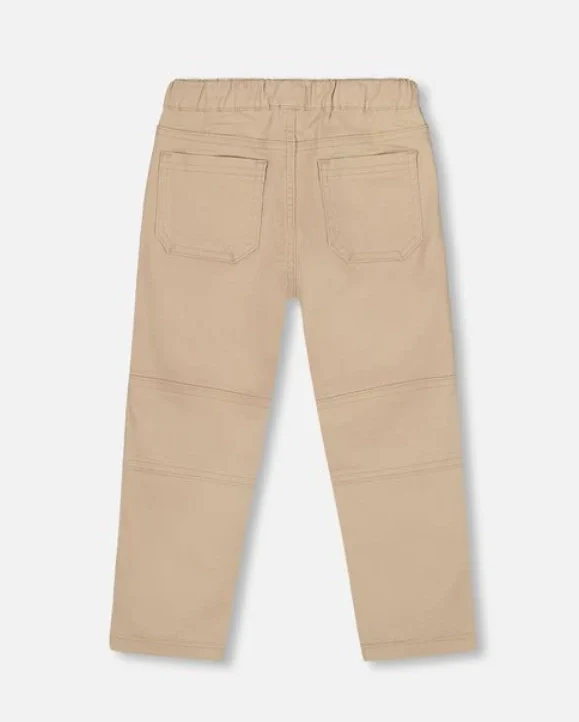 DEUX PAR DEUX- KIDS' TWILL NOUGAT JOGGER PANT - Image 4