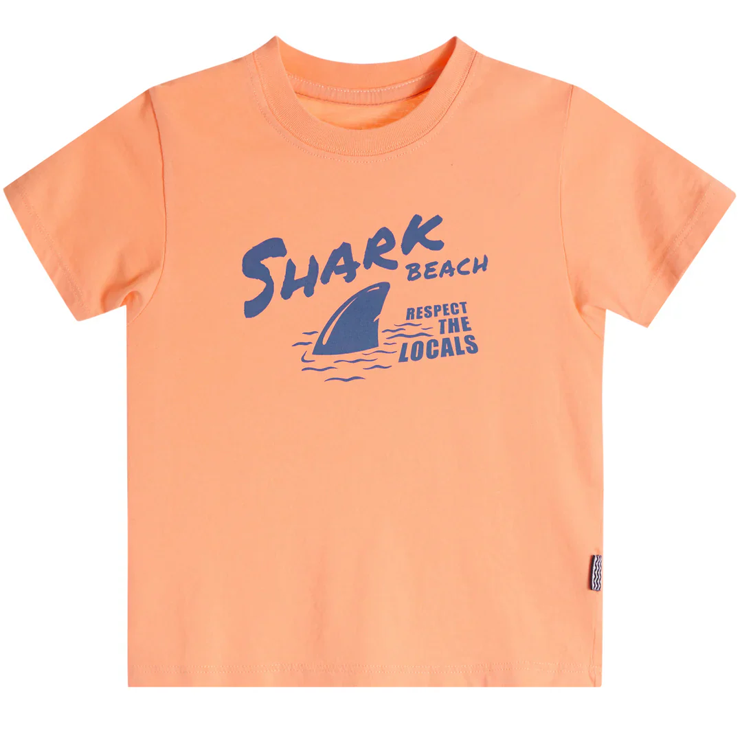 FEATHER 4 ARROW - KIDS SHARK BEACH VINTAGE TEE