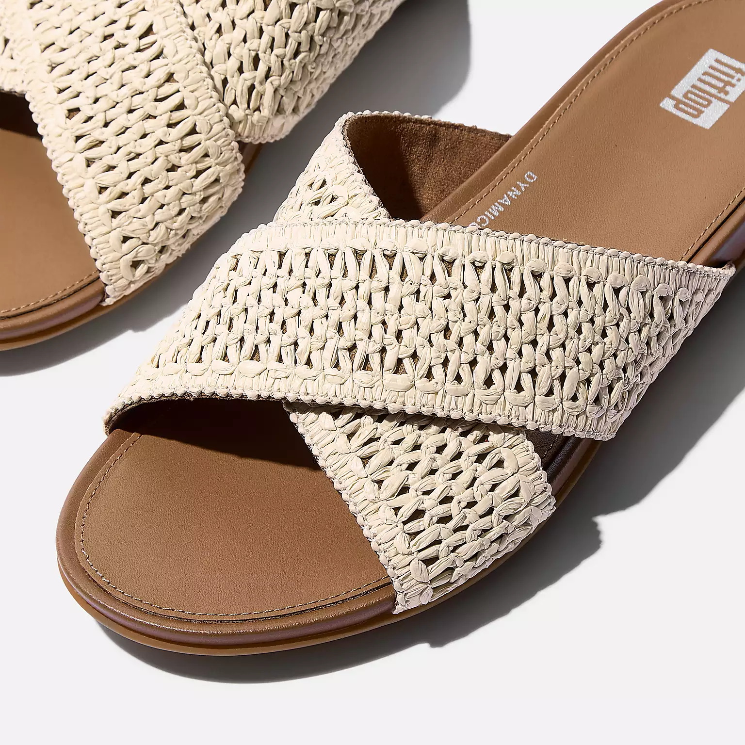 FITFLOP- WOMEN'S GRACIES WOVEN CROSS SLIDE SANDAL - Image 4