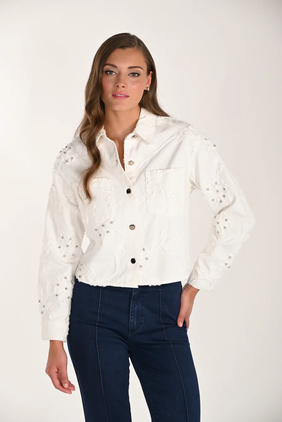 FRANK LYMAN - WOMEN'S WOVEN DENIM JACKET