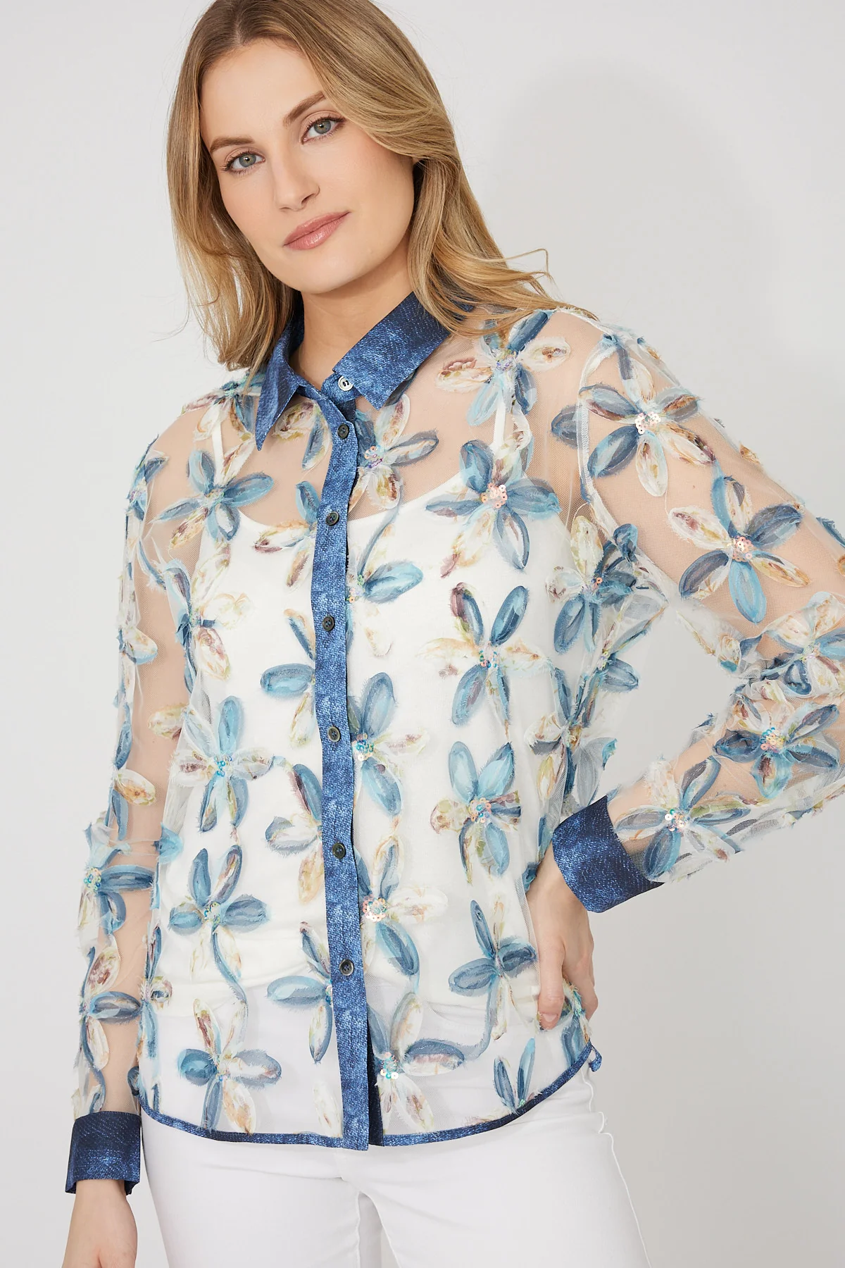 FRANK LYMAN - WOVEN BLOUSE