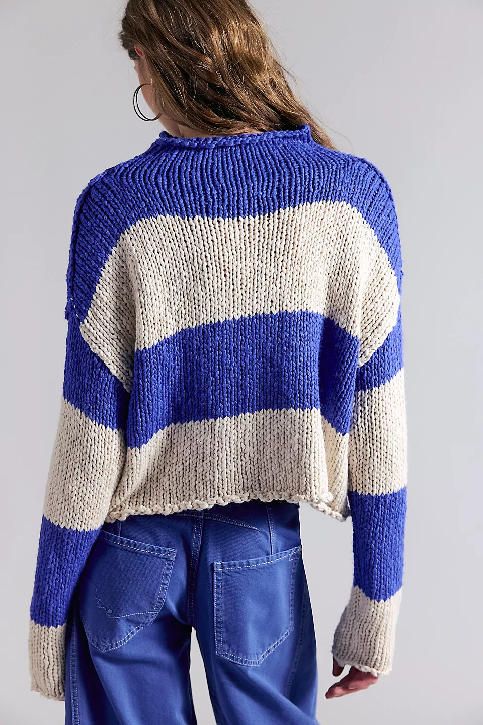 FREE PEOPLE - OPAL RUGBY STRIPED SWEATER - Image 4