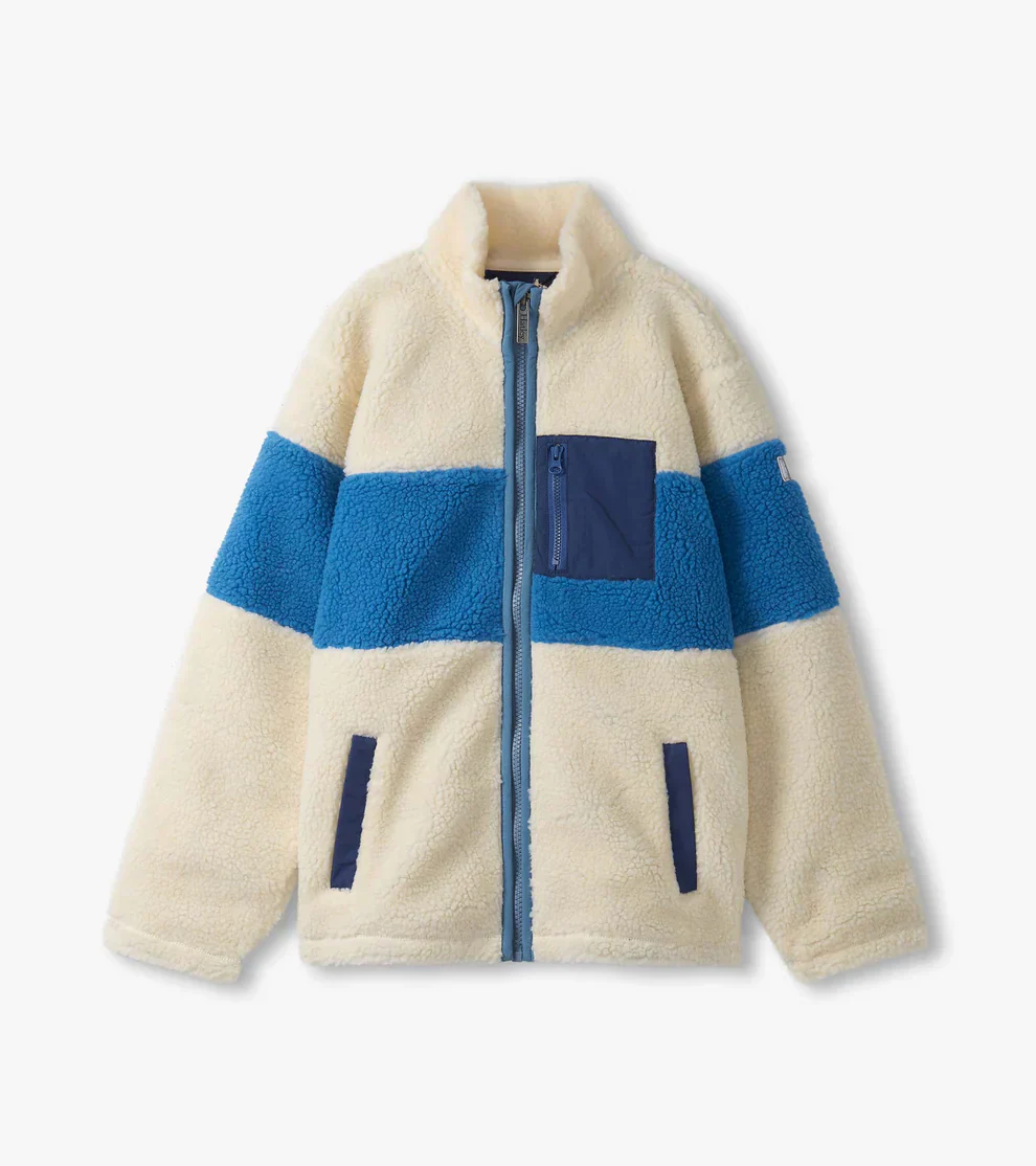 HATLEY- BOYS FAUX SHERPA ZIP-UP JACKET - Image 2