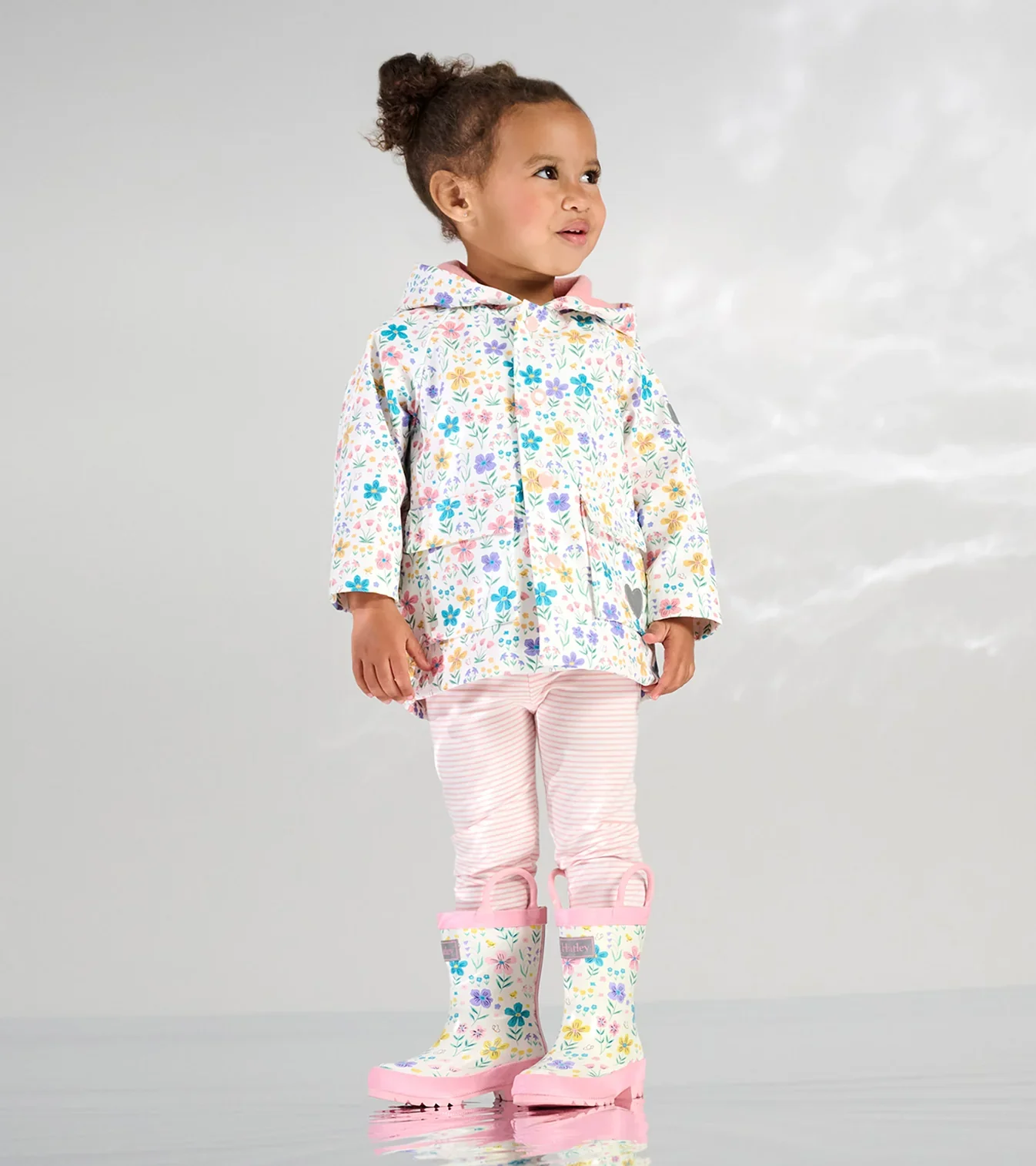 HATLEY -  KIDS LITTLE GARDEN CHICKS SNAP RAIN COAT - Image 2