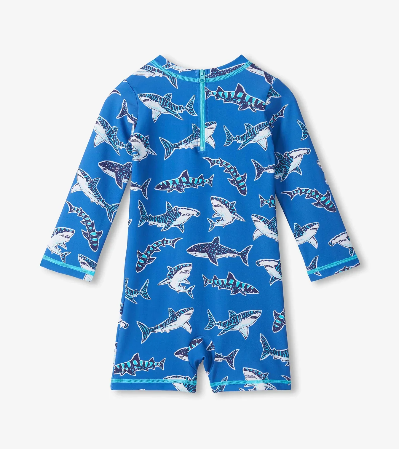 HATLEY - KIDS PATTERNED SHARKS ONE PIECE RASHGUARD - Image 2