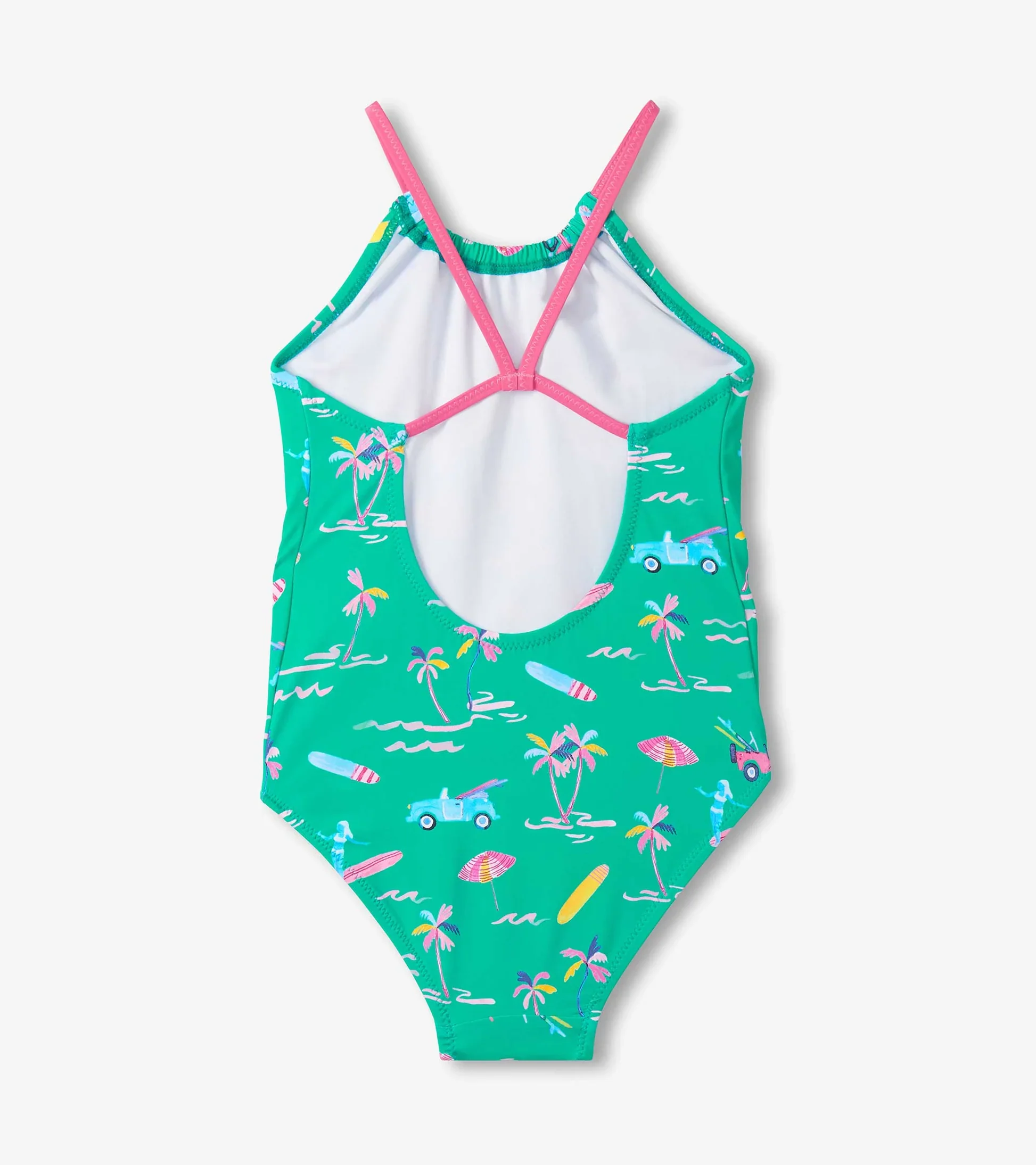HATLEY -  KIDS TROPICAL ESCAPE GATHER FRONT SWIMSUIT - Image 2