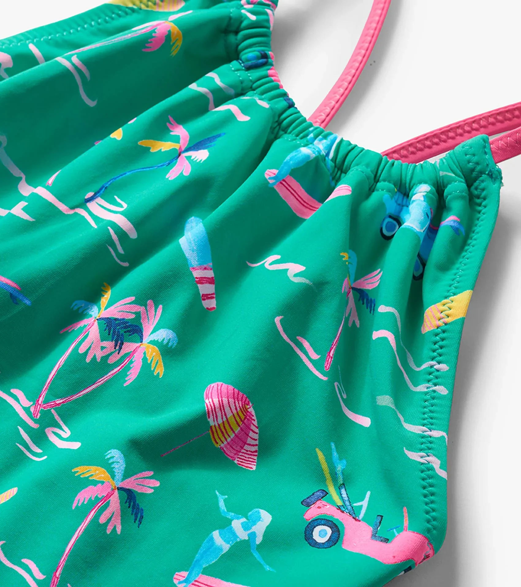 HATLEY -  KIDS TROPICAL ESCAPE GATHER FRONT SWIMSUIT - Image 3