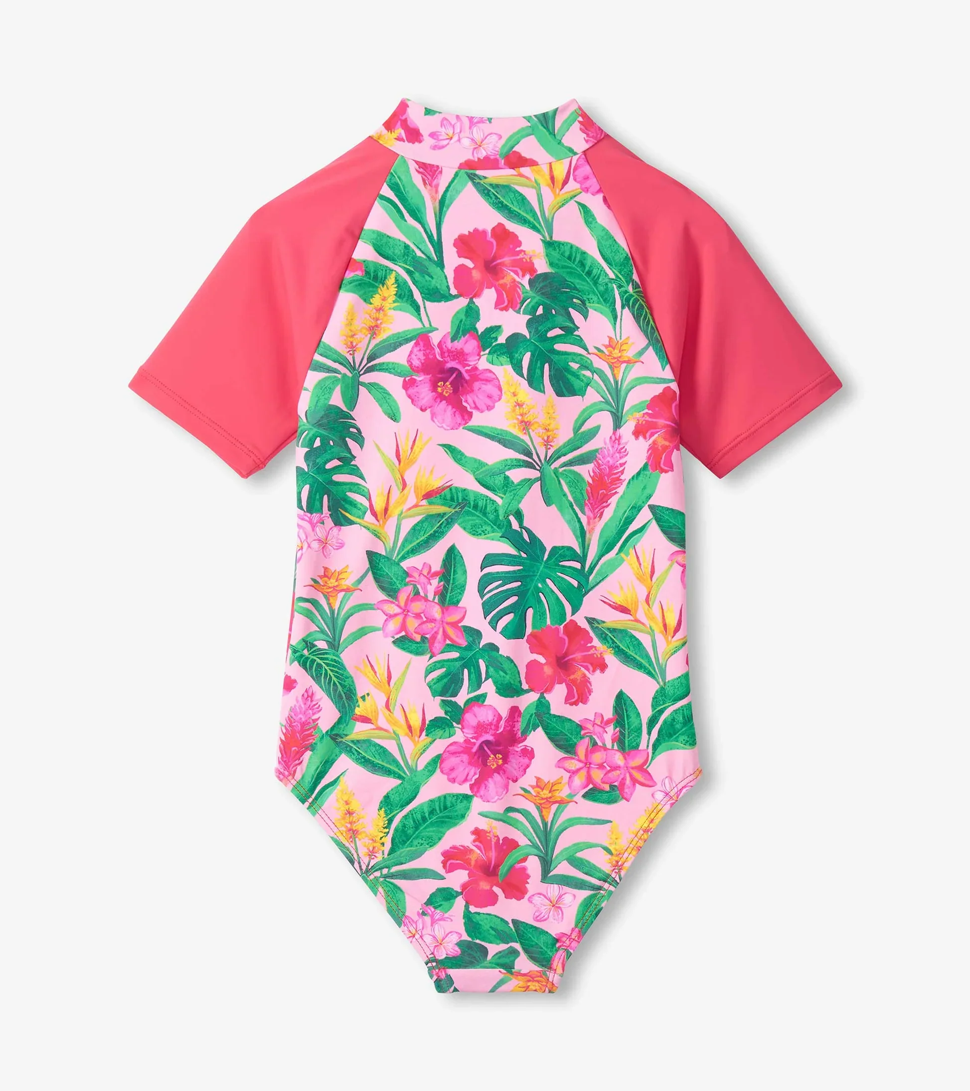 HATLEY - KIDS TROPICAL FLOWERS RASHGUARD ONE PIECE - Image 3
