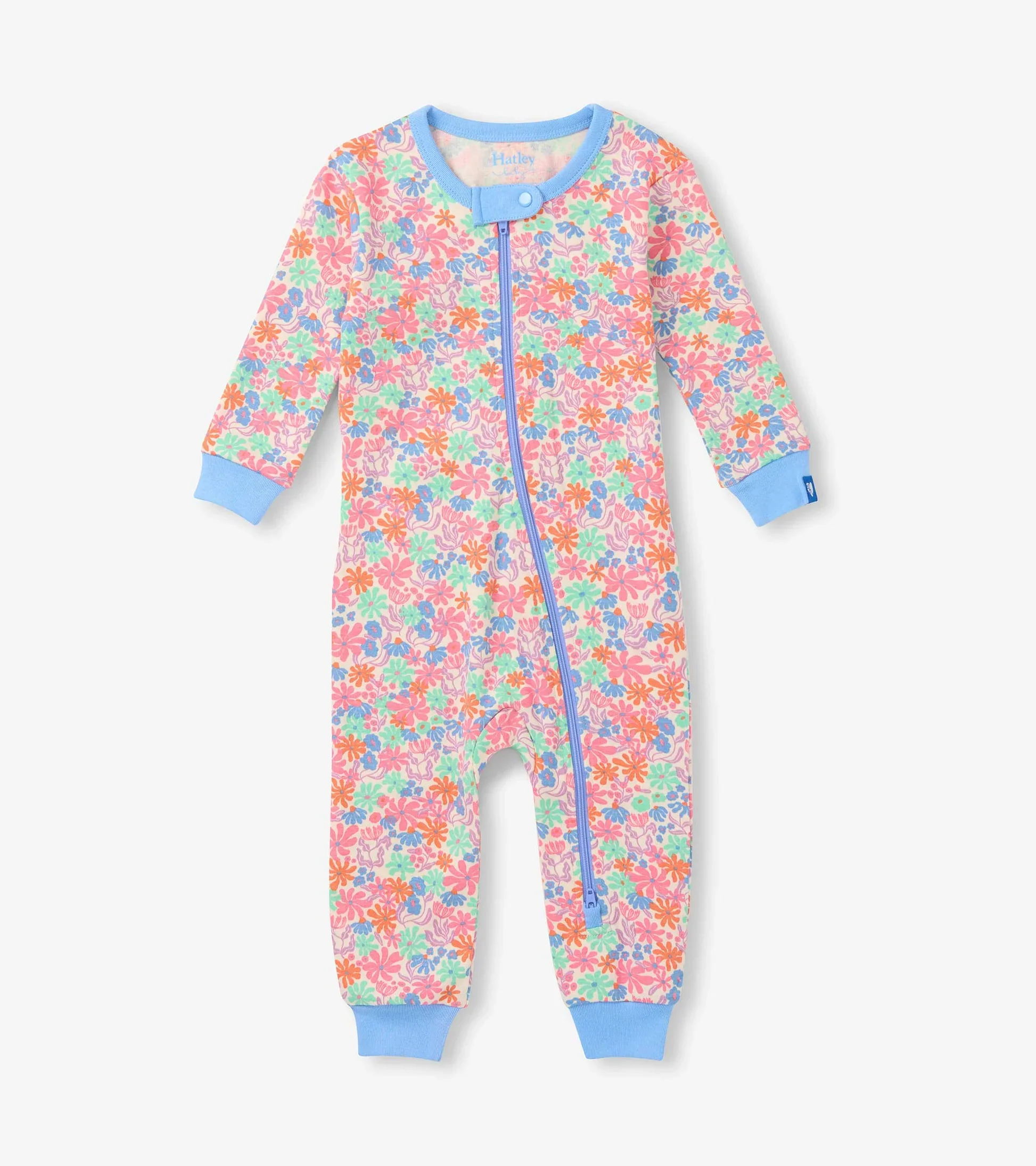 HATLEY - KIDS WHIMSICAL FLOWERS COTTON COVERALL