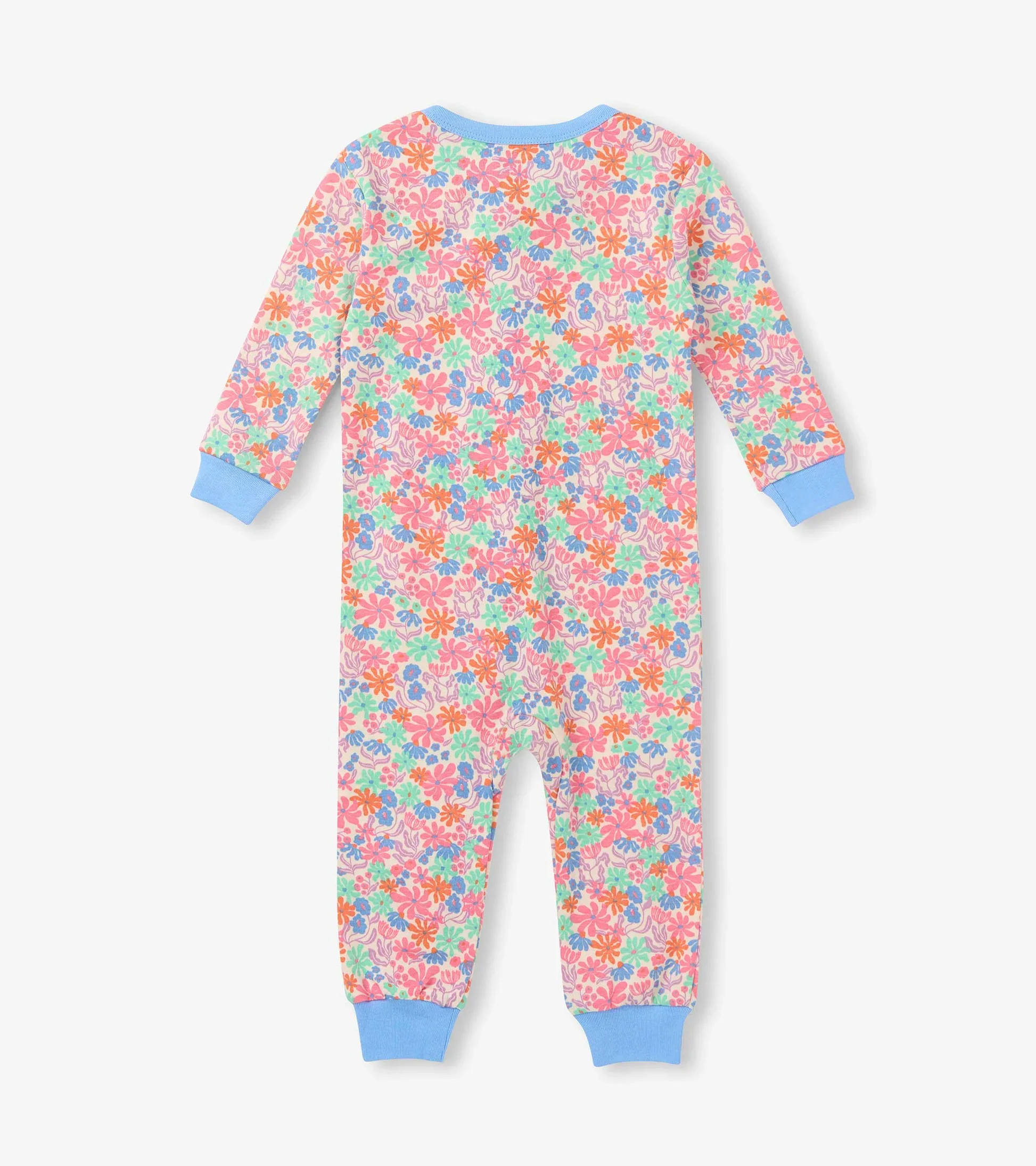 HATLEY - KIDS WHIMSICAL FLOWERS COTTON COVERALL - Image 2