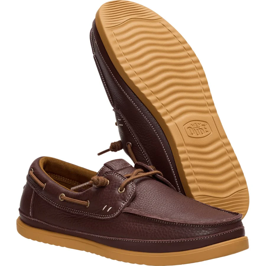 HEY DUDE - MEN'S HARBOR LO CRAFT LEATHER - Image 3