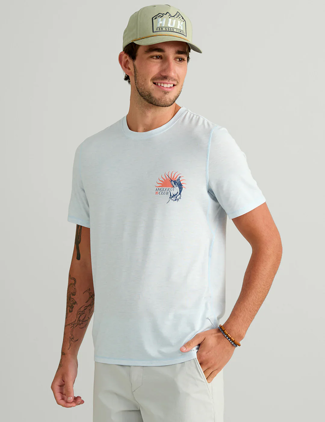 HUK - MEN'S DRIFT SS GRAPHIC CREW - Image 2