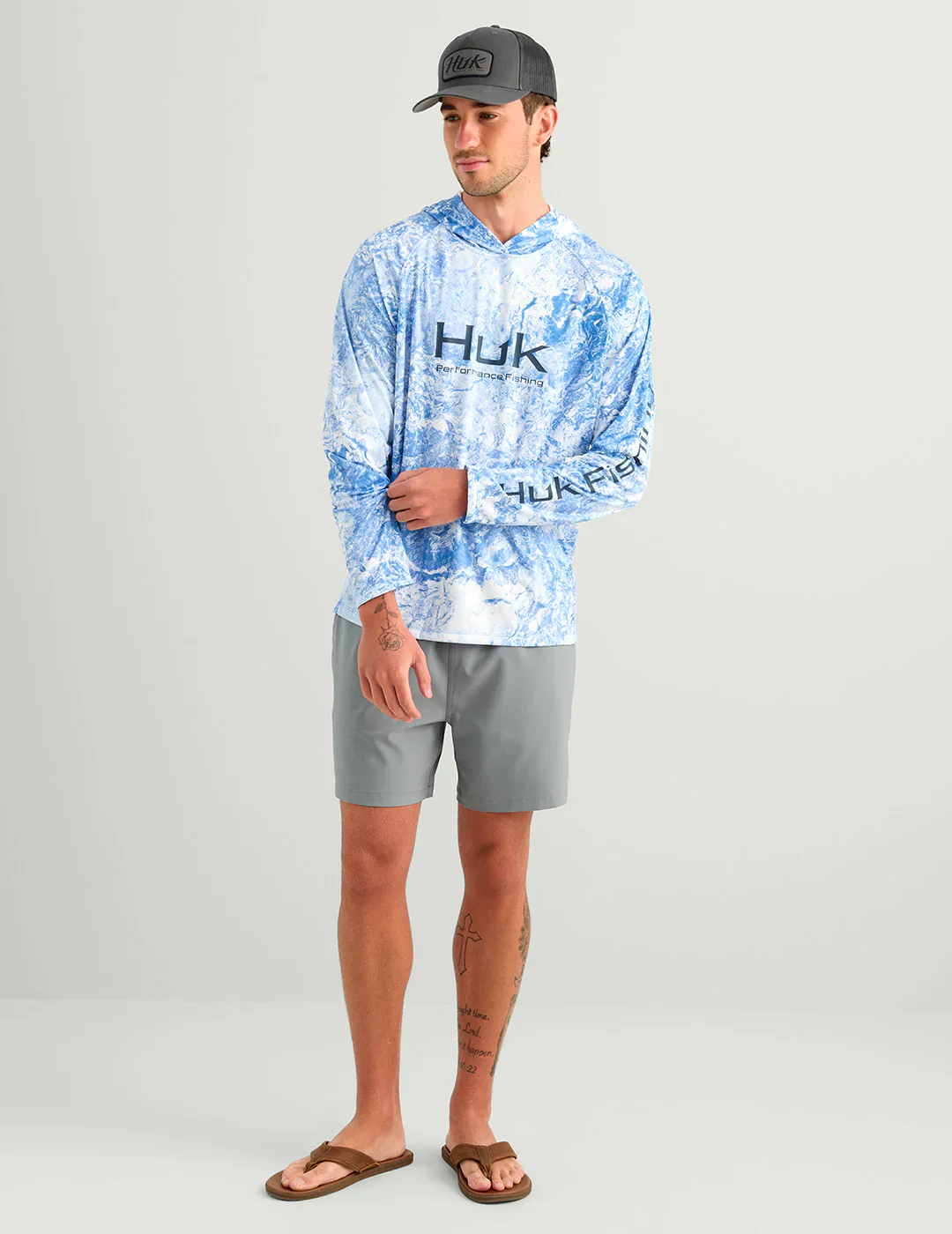 HUK - MEN'S PURSUIT MOSSY OAK PRINTED HOODIE - Image 3