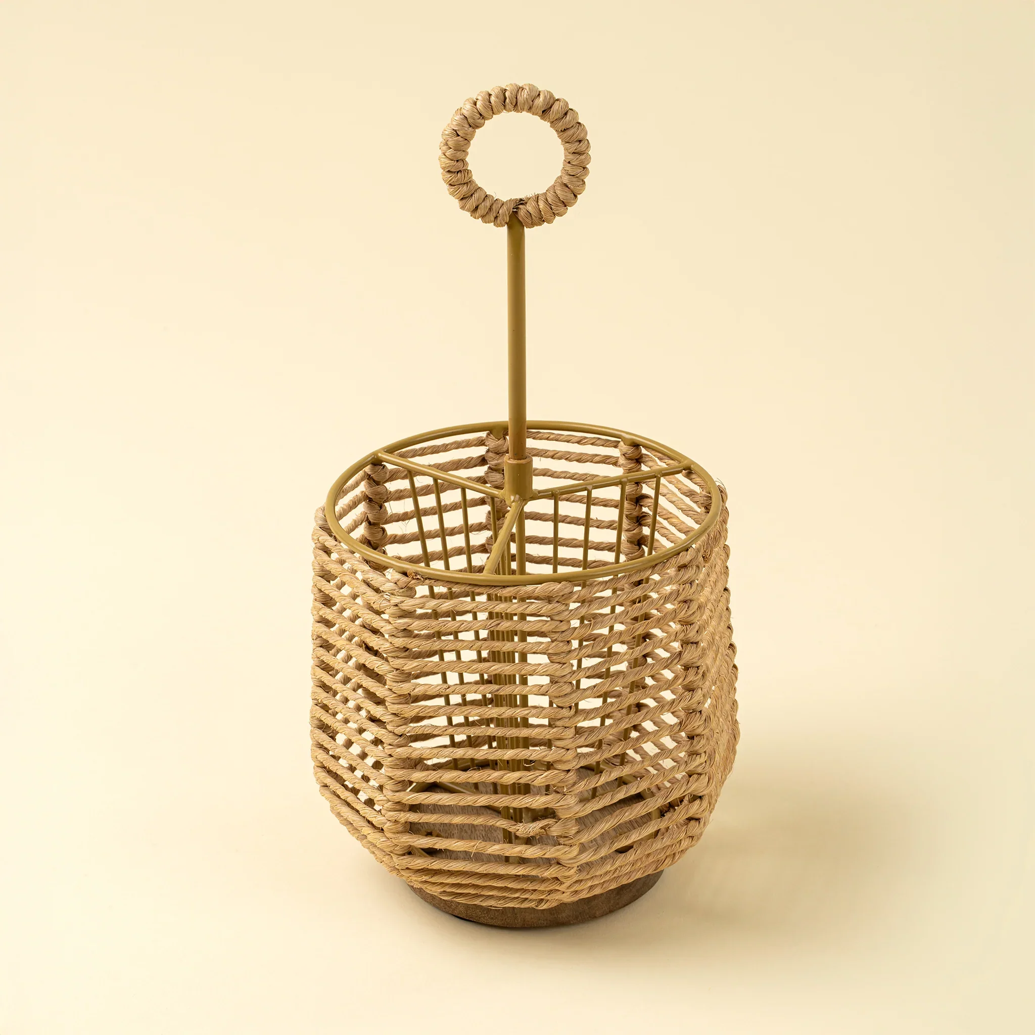 INDABA - WOVEN CUTLERY HOLDER, ROUND