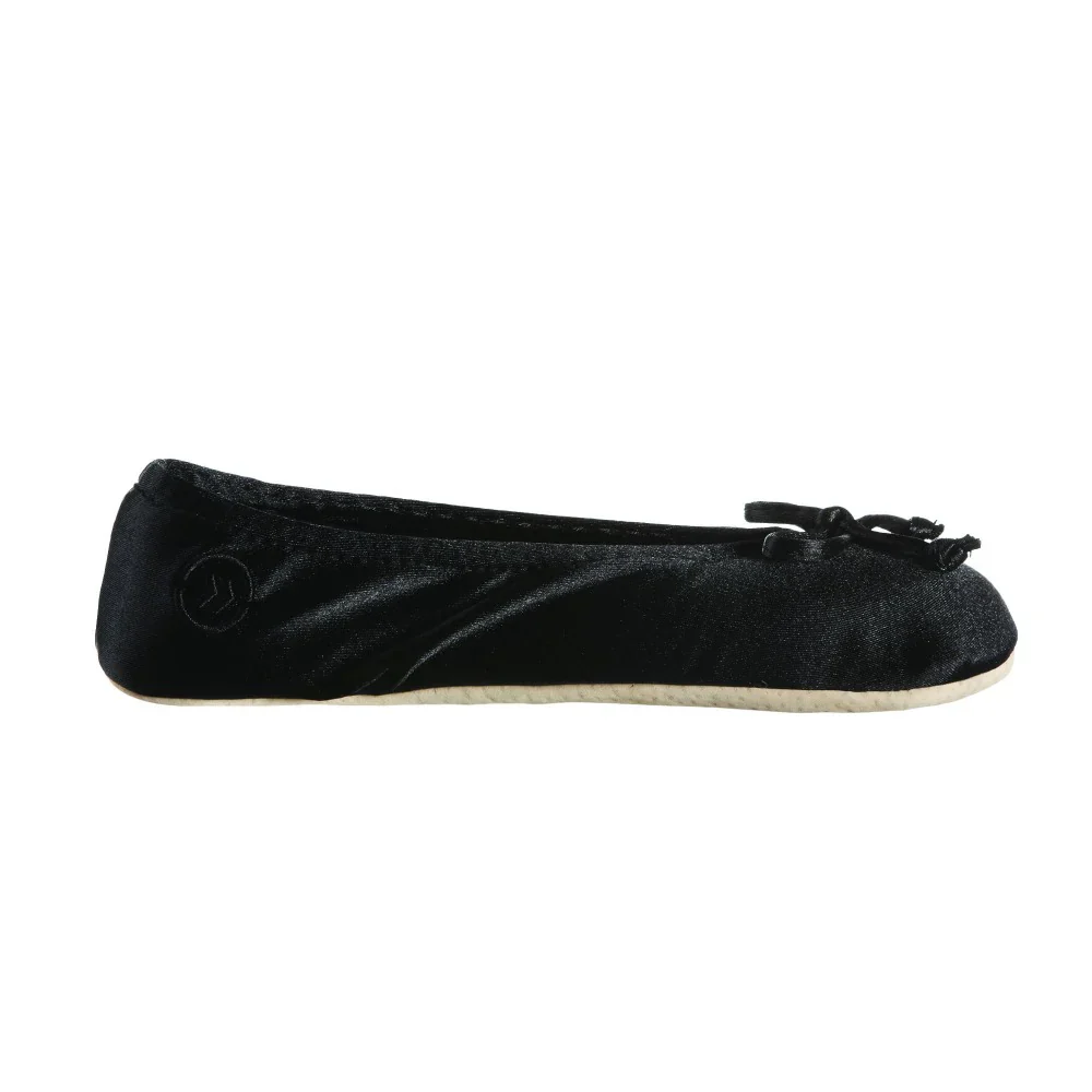 ISOTONER - WOMEN'S Classic Satin Ballerina Slipper - Image 4