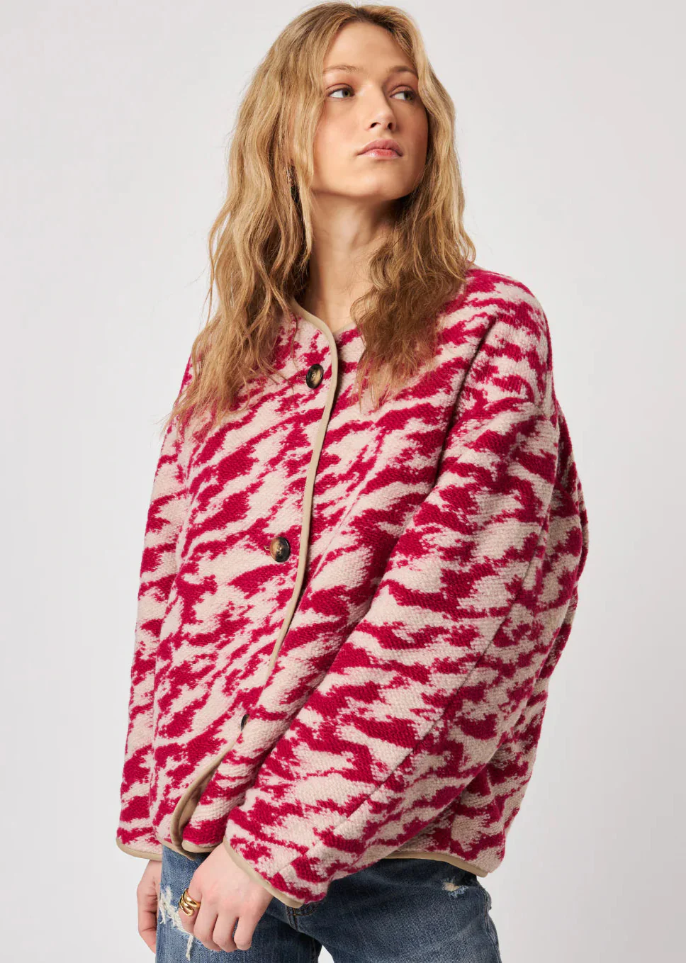 JOHN + JENN - WOMEN'S QUINCY SWEATER JACKET (REVERSIBLE) - Image 2
