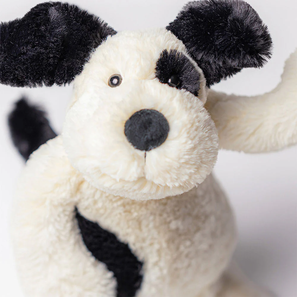JELLYCAT - BASHFUL BLACK & CREAM PUPPY TOY - Image 4