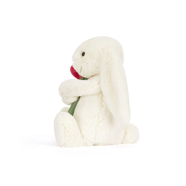 JELLYCAT - CREAM BUNNY WITH ROSE - Image 3