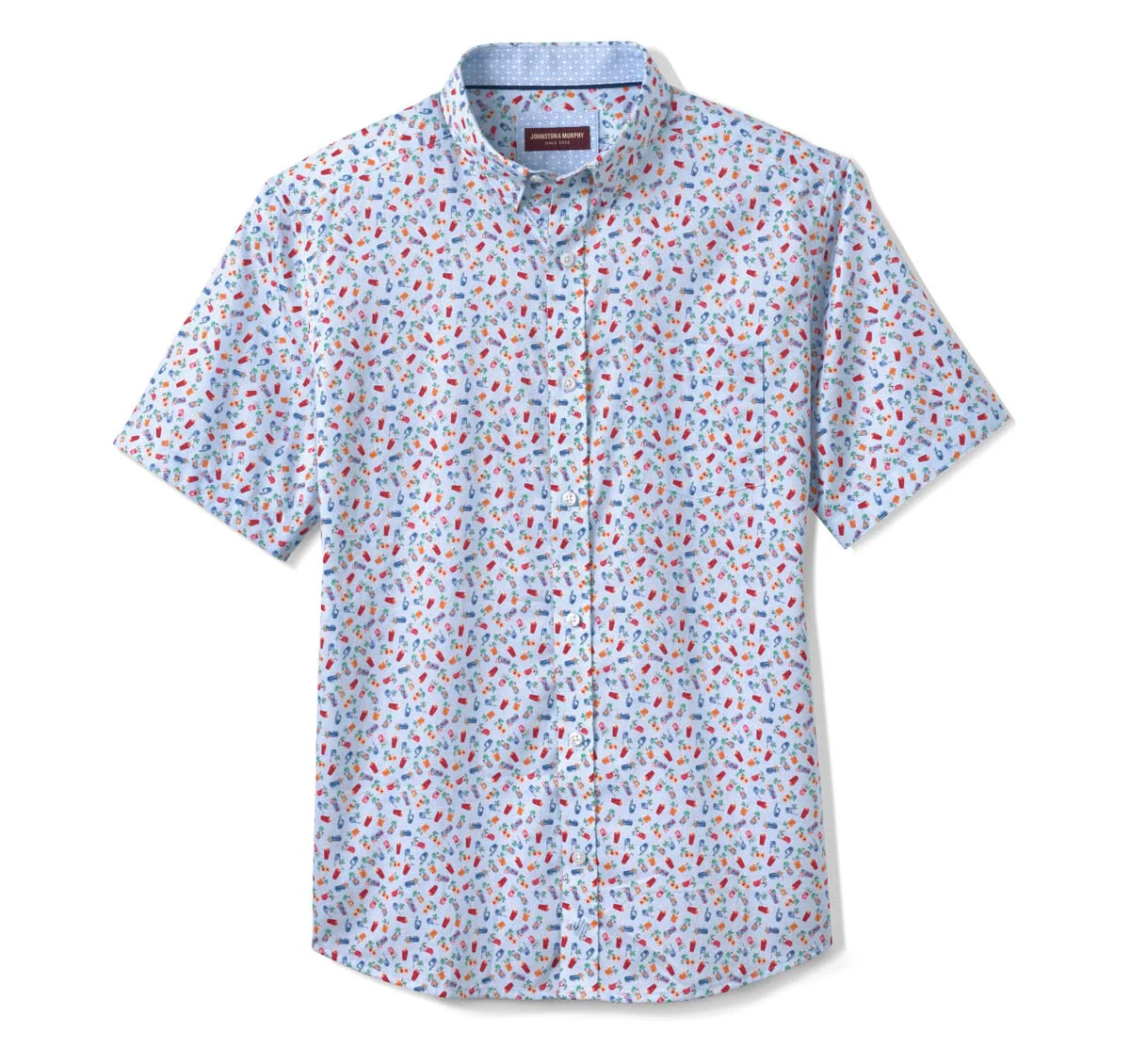 JOHNSTON & MURPHY - LOGAN PRINTED SHORT-SLEEVE SHIRT - Image 3