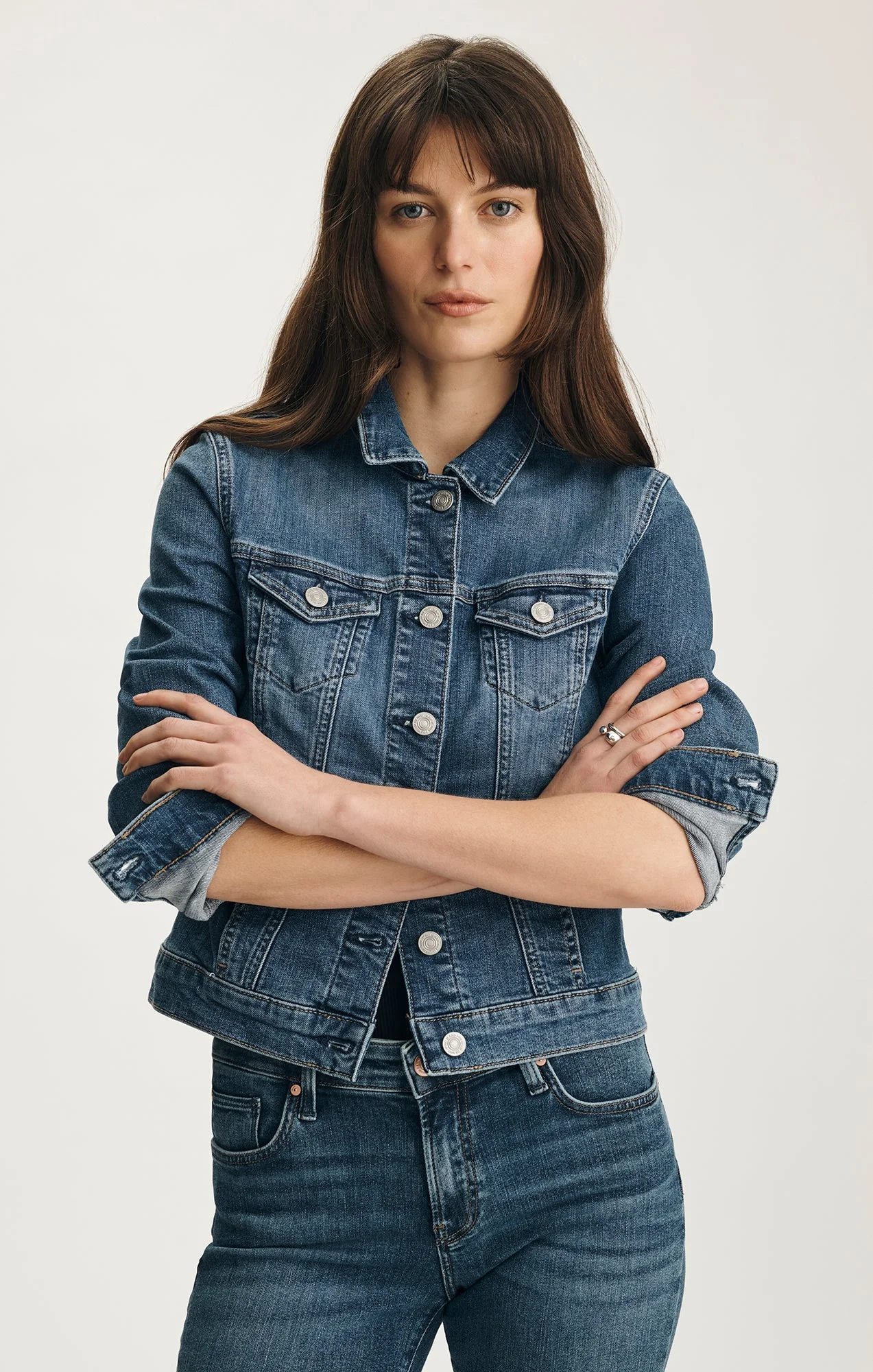MAVI - SAMANTHA Dark Brushed FLEX BLUE