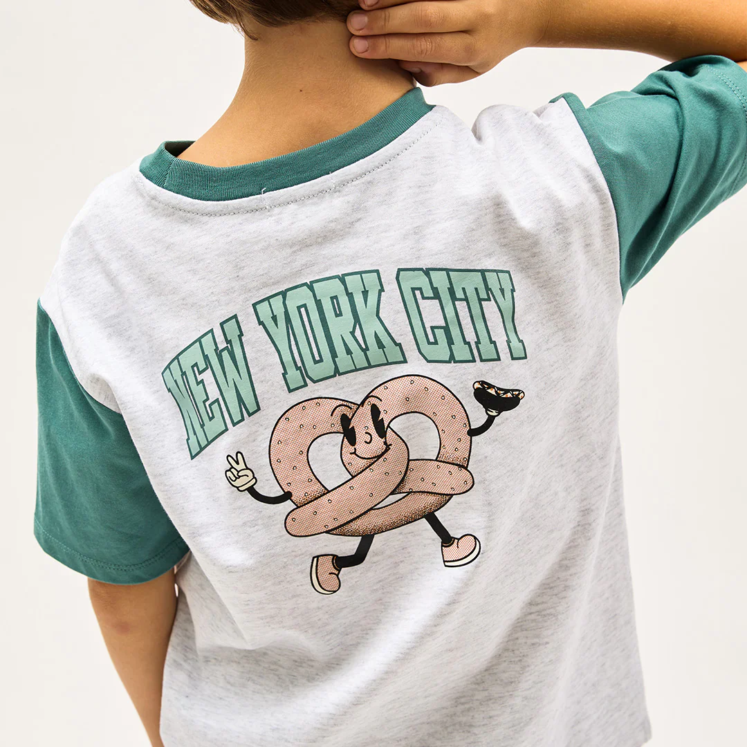 MILES THE LABEL - BOY S/S T-SHIRT KNIT-HEATHER GREY LT. 26SMW03T05-K - Image 2
