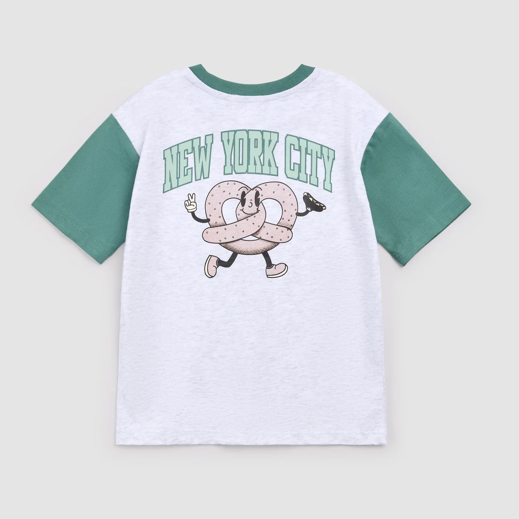 MILES THE LABEL - BOY S/S T-SHIRT KNIT-HEATHER GREY LT. 26SMW03T05-K - Image 4