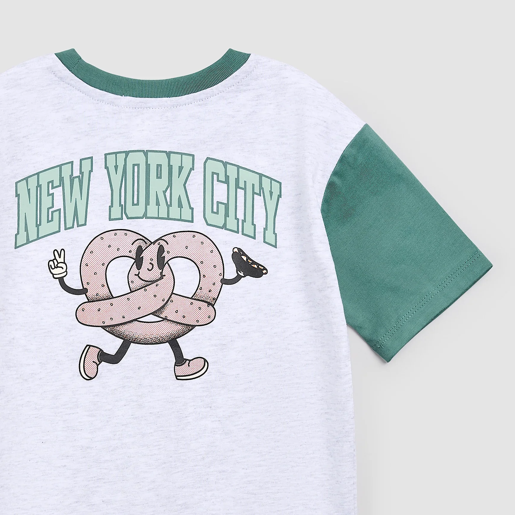 MILES THE LABEL - BOY S/S T-SHIRT KNIT-HEATHER GREY LT. 26SMW03T05-Y - Image 5