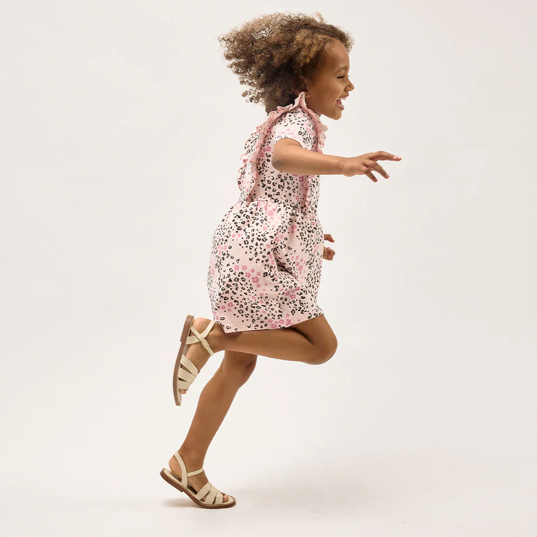 MILES THE LABEL - GIRL S/S DRESS KNIT-PINK LT. 26RMW02D02-B - Image 3