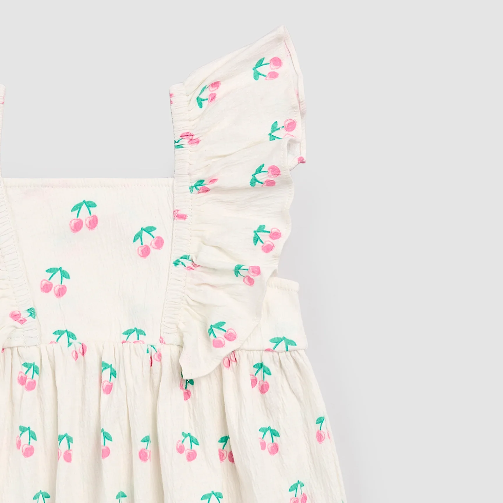 MILES THE LABEL - GIRL SLEEVELESS DRESS KNIT-OFFWHITE 26SMW04D02-K - Image 3