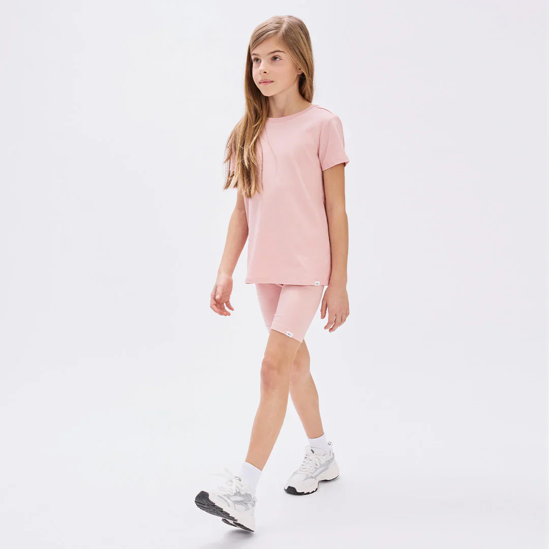 MILES THE LABEL - GIRL TOP S/S KNIT-PINK LT. 26SBW27T11-B - Image 3