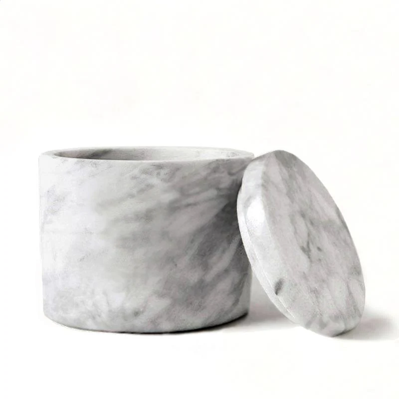 NATURAL LIVING- MARBLE DECO JAR