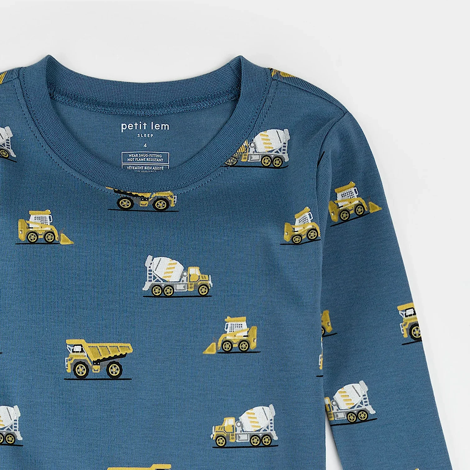 PETIT LEM - KIDS Construction Truck Print PJ SET - Image 2