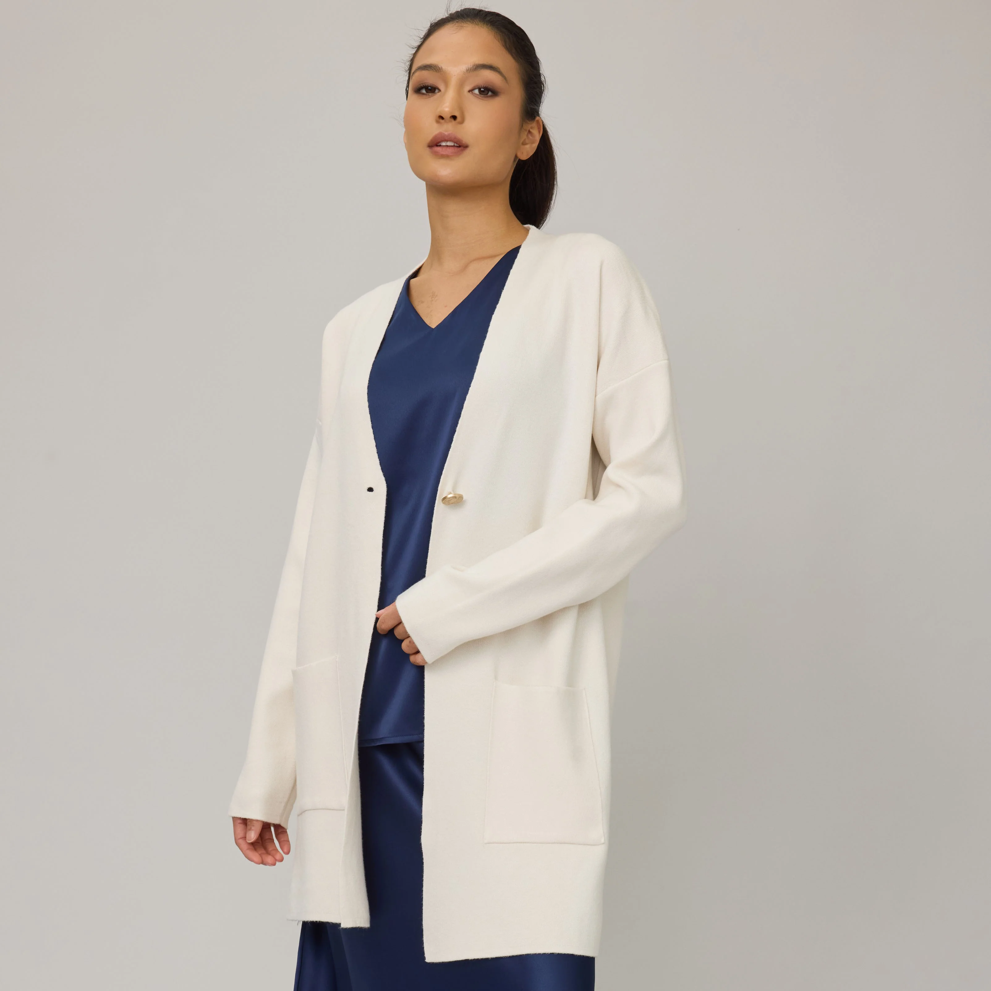 PISTACHE- WOMEN'S KNIT COATIGAN
