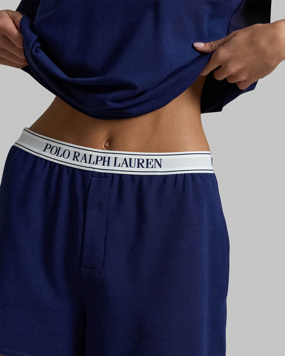 POLO RALPH LAUREN- WOMEN'S CLUB TERRY SHORT SLEEVE SHORT SET - Image 5