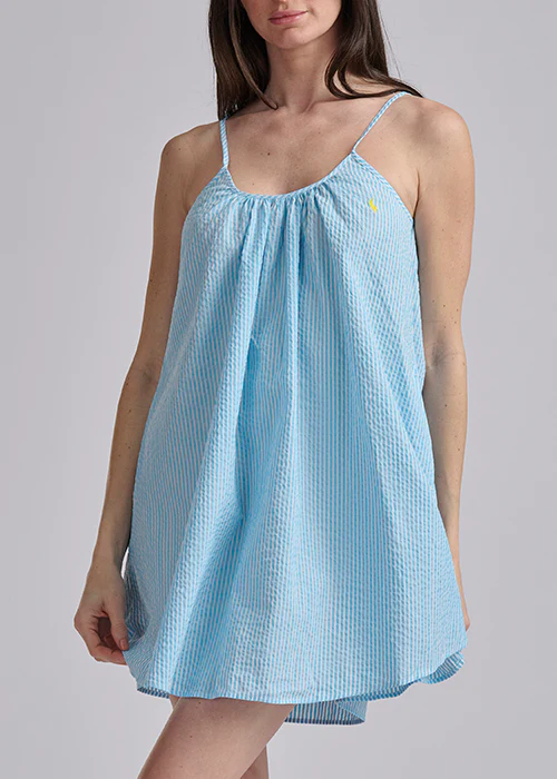RALPH LAUREN -  SEERSUCKER SLIP DRESS 4P0782R3 - Image 4