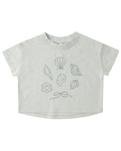 RYLEE + CRU - KIDS BOXY TEE SEASHELLS - Image 4