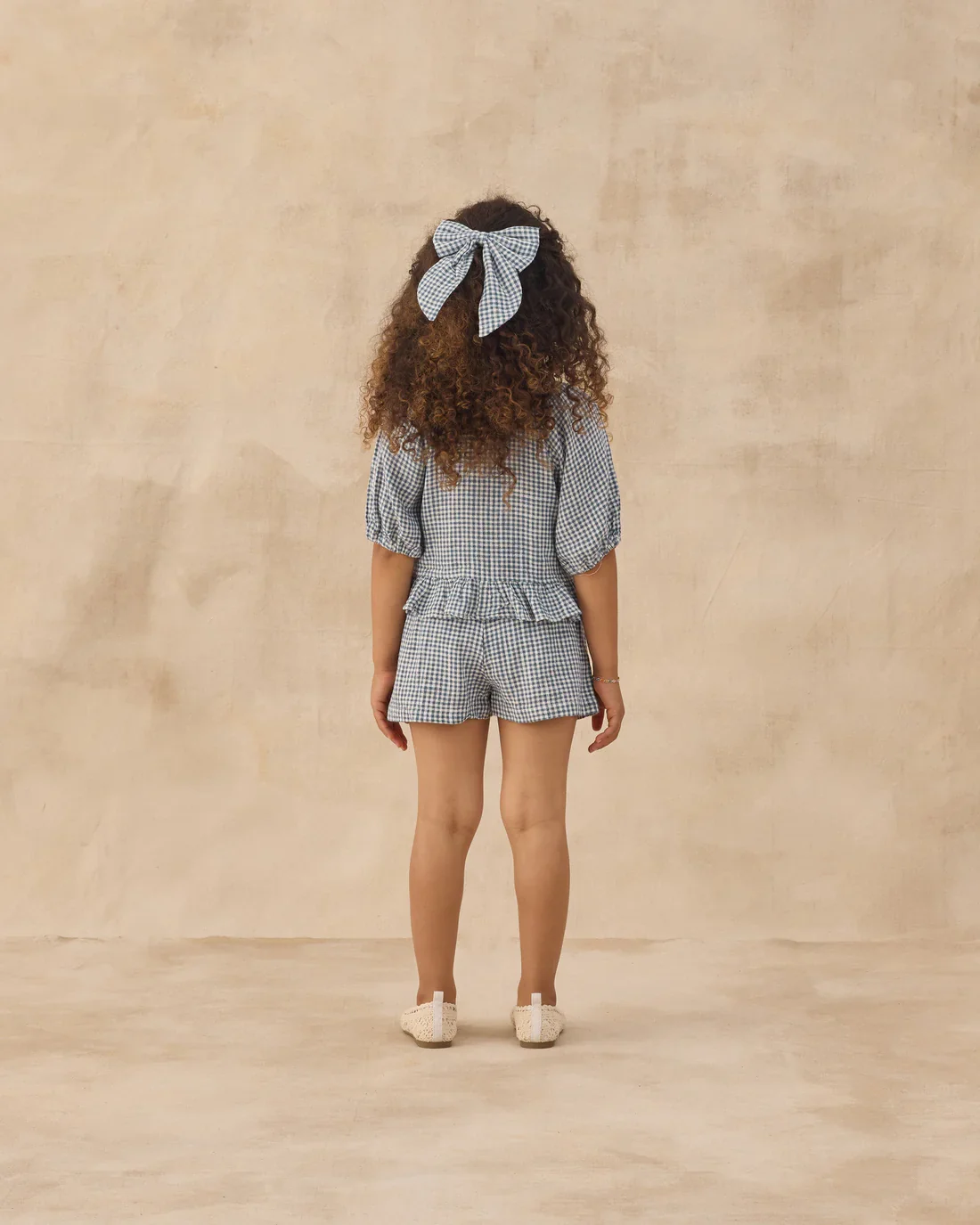 RYLEE + CRU - KIDS JUNIPER SET MARINE GINGHAM - Image 3