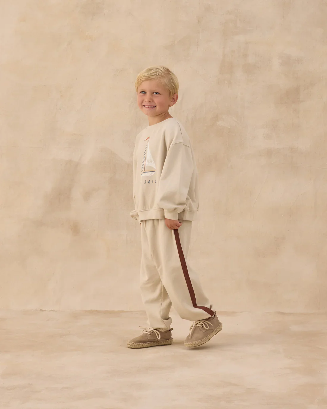 RYLEE + CRU - KIDS OVERSIZED SWEATSHIRT SET SAIL - Image 4
