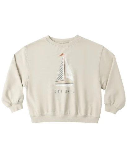 RYLEE + CRU - KIDS OVERSIZED SWEATSHIRT SET SAIL - Image 6