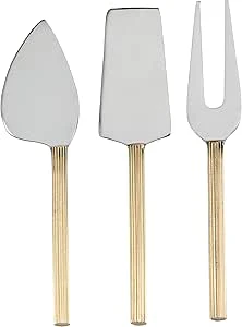 Abbott - S/3 Rib Handle Cheese Knives-6.5"L