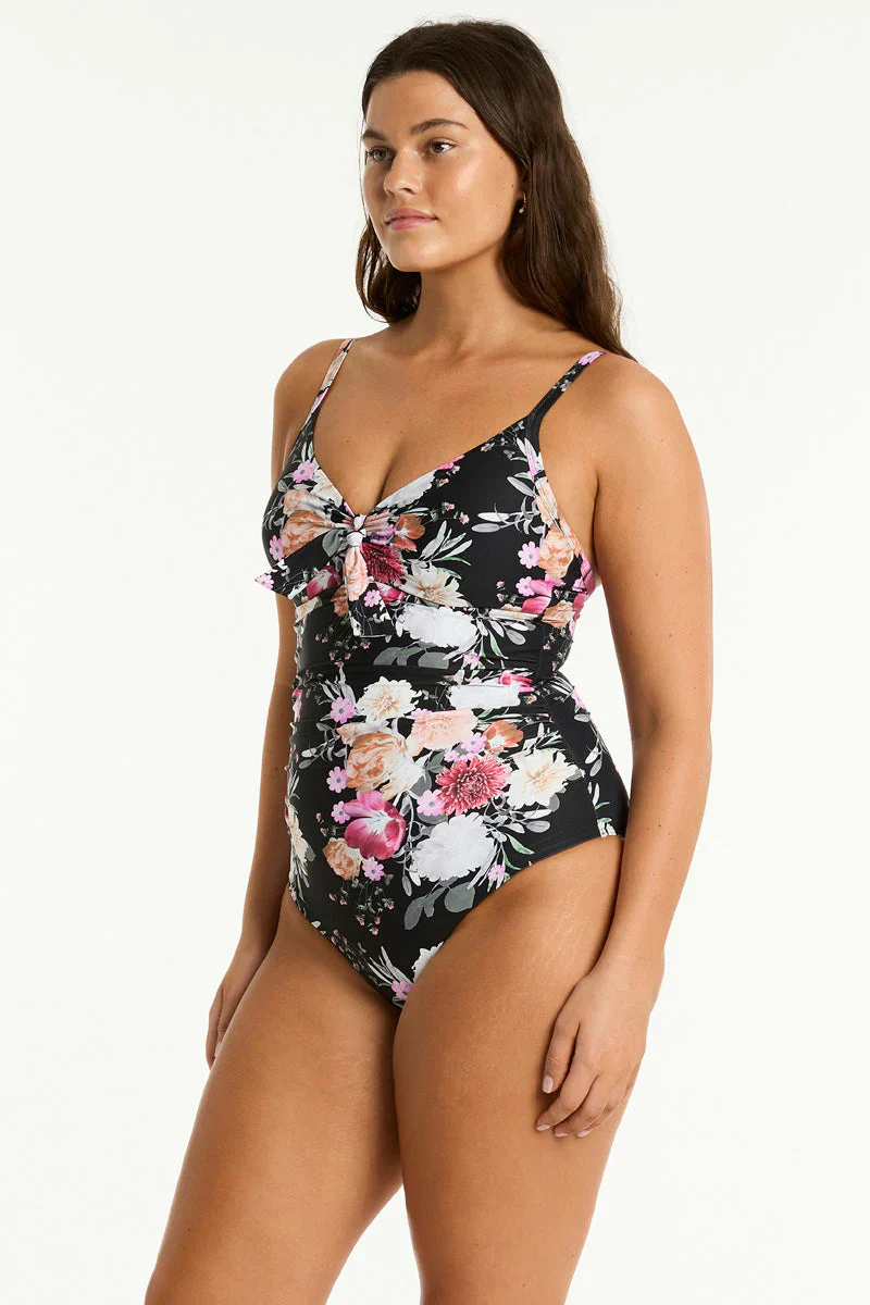 SEA LEVEL- WOMEN'S 1PC BELLE TIE FRONT DD/E CUP SWIMSUIT - Image 2