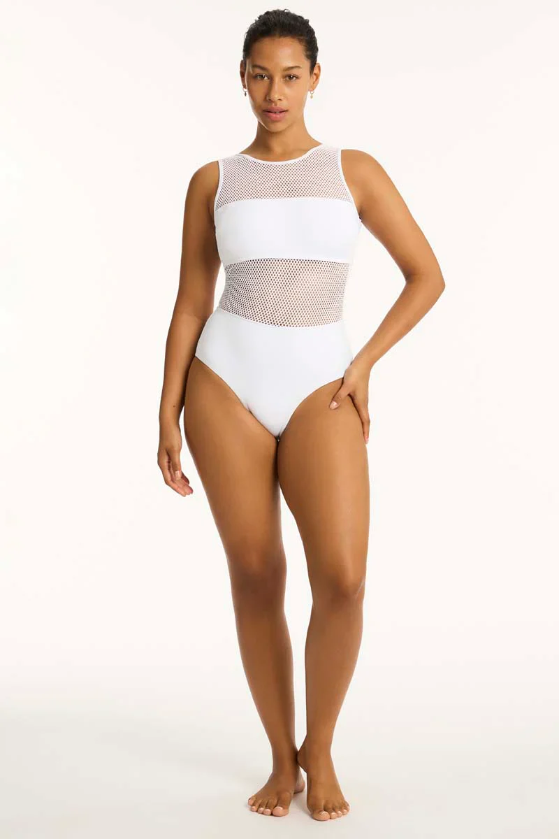 SEA LEVEL- WOMEN'S 1PC DRIFT HIGH NECK SWIMSUIT