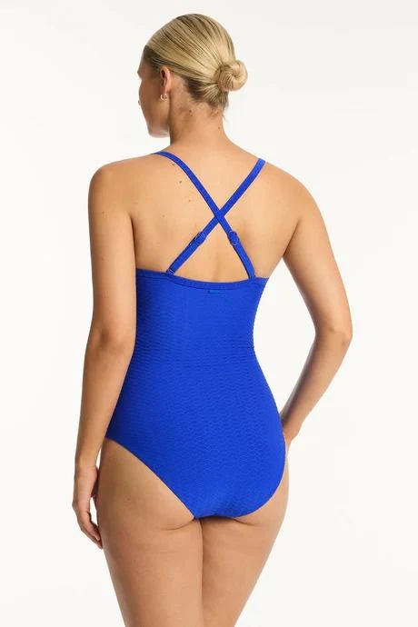 SEA LEVEL- WOMEN'S 1PC HONEYCOMB BRALETTE SWIMSUIT - Image 3