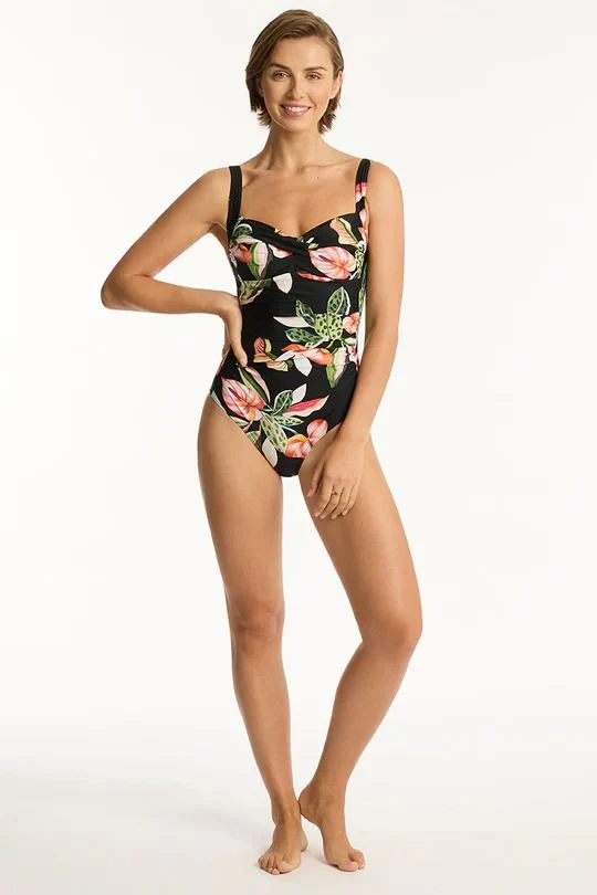 SEA LEVEL- LADIES SUNDOWN TWIST FRONT ONE PIECE SWIMSUIT