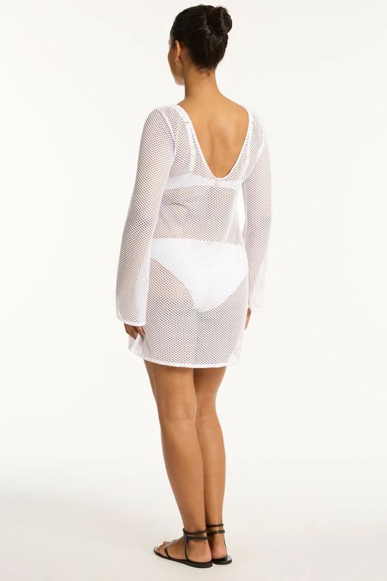 SEA LEVEL- WOMEN'S SURF MESH COVER UP - Image 3