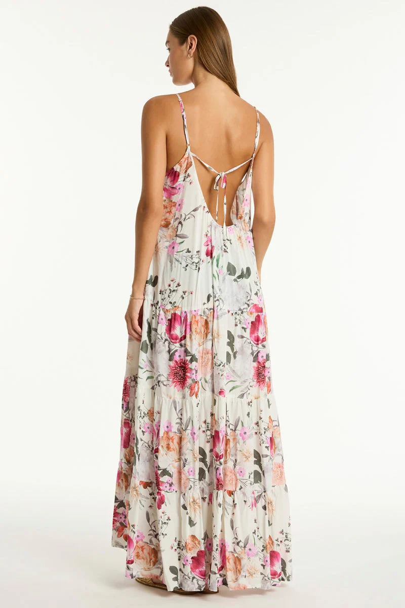 SEA LEVEL- WOMEN'S BELLE TIERED MAXI SUNDRESS COVER UP - Image 5